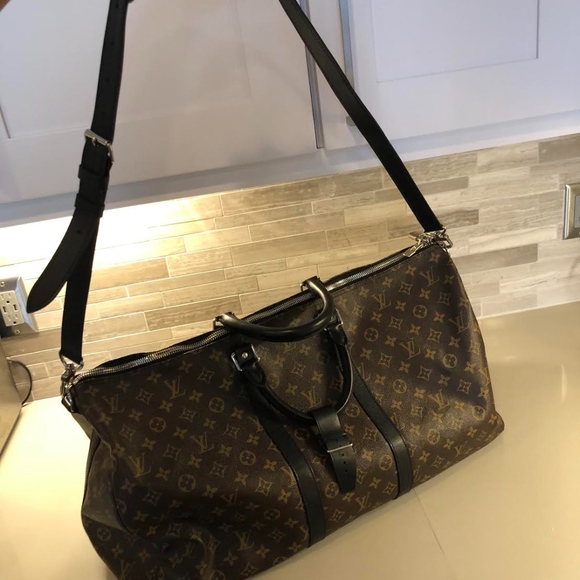 Keepall Monogram Black and Brown Leather - Picture 2 of 4